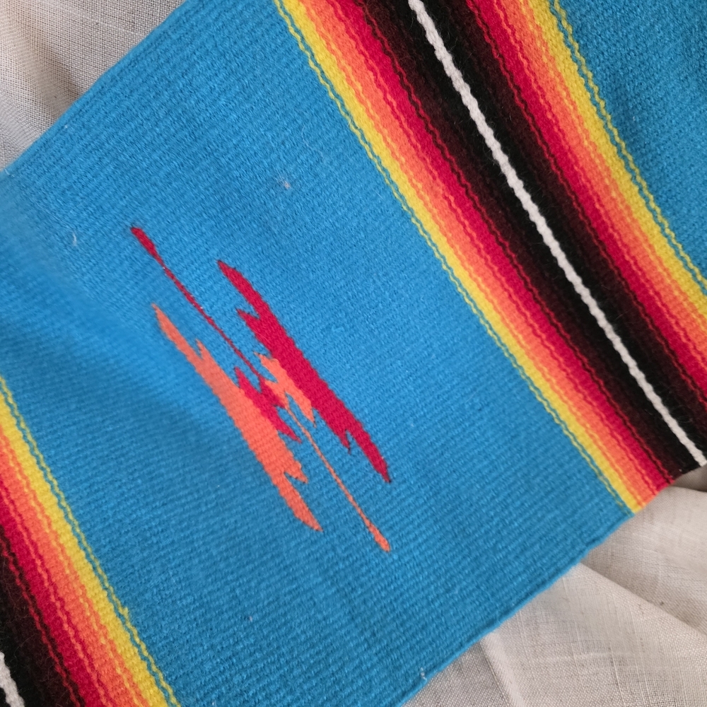 Serape, Mexico, Runner, Tabletop, Small Mexican Blanket